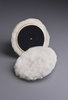 3M Finesse-It White Wool Pad Hook & Loop Attachment - 3 in Diameter - 85099 - 051144-85099 - R. S. Hughes Company, Inc.