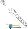 Chatsworth Products Six Outlet Power Strip with Surge.. -- 10814-X03 - Image