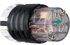 Connector,Hospital Grade,2 Pole,3 Wire Ground,15A,125V,NEMA: 5-15R,Black and Cle - 70050654 - Allied Electronics, Inc.