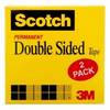 3M Scotch 665-2P12-36 Transparent Office Tape - 1/2 in Width x 1296 in Length - 02019 -- 053200-02019