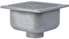 12 in. Square x 6 in. Deep Stainless Steel Sanitary Floor Sink -- FS-780 - Image