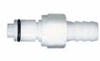 Quick-disconnect Valved Body, Pmc Series, Polypropylene, 1/4