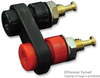 Banana Jack, Double Mini, 5A, Solder, Black; Gender Mueller Electric - 66W1163 - Newark, An Avnet Company