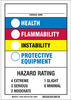 Brady B-811 Vinyl Rectangle Hazardous Material Identification Guide (HMIG) Sign - 7 in Width x 10 in Height - TEXT: HMIG CHEM ID MS MAGNETIC - 70800 - 754473-70800 - R. S. Hughes Company, Inc.
