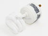 9 Watt, Warm White GU24 Spiral Compact Fluorescent Lamp - G355140 - bulbs.com