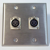 HAVE 2Gang Stainless Wallplate 2XLRF - HAVWP2009XLRF2 - HAVE, Inc.