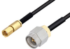 SMA Male to SSMC Plug Cable 18 Inch Length Using PE-SR405FLJ Coax - PE3C4444-18 - Pasternack