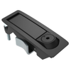 Compression Latch, Lever Latch, Tool Locking, 4 mm Hex Recess, 1-5mm Panel, 1-24mm Grip, Not Sealed, Zinc Alloy, Powder Coat, Black -- C2-32-45 - Image