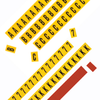 Individual Character Strips & Sets; Blanks, Symbols, Numbers & Letters -- FLEXIMARK® MINI/MAXI Character Strips/Sets - Image