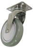 Stainless Swivel Caster Gray Polyurethane Wheel - Model 3A - SS-3AGP4-S - Caster City, Inc.