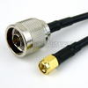 N Male to SMA Male Cable RG-58 Coax in 36 Inch and RoHS Compliant - FMC0102058LF-36 - Fairview Microwave Inc.