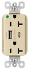 Usb Charger Rcpt, 2Port, 125V, Ivory; Product Range Legrand Pass & Seymour - 22AC2705 - Newark, An Avnet Company