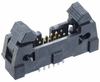 6+6 Pos. Male DIL Vertical Throughboard Conn. with Ejector -- M50-3550642 - Image