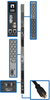 10kW 3-Phase Monitored PDU, LX Interface, 208/240V Outlets (42 C13/6 C19), LCD, NEMA L21-30P, 3m/10 ft. Cord, 0U 1.8m/70 in. Height, TAA -- PDU3EVN10L2130B - Image