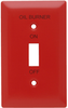 Engraved & Pad Printed Oil Burner Switch -- SS1OBRED
