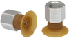 Flat suction cup (round) for careful gripping of paper, plastic film, etc. SGPN 20 NK-40 G1/8-IG - 10.01.01.10180 - Schmalz Inc.