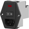 Iec Filter, Standard, 10A, 250Vac, Qc; Capacitance Te Connectivity - 01AH0671 - Newark, An Avnet Company