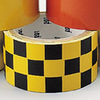 Reflective Stripes, Checks & Color Tape (B-957; Black and Yellow; (black & yellow checks); Reflective Tape) - 754476-76321 - R. S. Hughes Company, Inc.