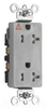 Duplex/Single Receptacle - TRIG26362-GRY - Legrand - Pass & Seymour