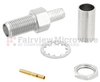SMA Female (Jack) Bulkhead Connector For RG58, RG141, RG303, 0.195 inch, LMR-195, LMR-195-FR Cable, Crimp/Solder - SC7071 - Fairview Microwave Inc.