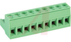 Plug, Terminal Block; 12 A; 250 V; 5 mm; 24 AWG/kcmil (Min.); 9; Screw; 4 kV - 70054802 - Allied Electronics, Inc.