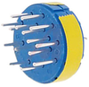 connector comp,insert only,size 28,blueinsul,15 #16 solder cup pin contact - 70141420 - Allied Electronics, Inc.