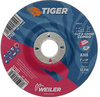 Weiler TIGER Aluminum Oxide Cut/Grind Wheel - 5 in Diameter - 7/8 in Center Hole - Thickness 1/8 in - 57103 - 012382-57103 - R. S. Hughes Company, Inc.