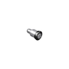 Spring Loaded Plunger, Press-in, Small Size, Without hold-open feature, Steel, Black Knob - 56-160-000 - Southco