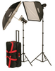 FL600K KIT: FL600K 640 TOTAL WS, FLASHLITE MAXIMUM POWER 2-LIGHT SOFTBOX KIT - 402305 - Smith-Victor Corporation