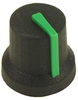 Soft Touch Knob, Rubber, Blk/grn, 16.2Mm; Shaft Type Multicomp Pro - 02AH4548 - Newark, An Avnet Company