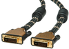 Monitor Cable, Dvi-D Plug, 1M, Blk/gold; Connector Type A Roline - 43AC9816 - Newark, An Avnet Company