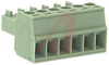 Plug, Terminal Block; 8 A; 160 V; 3.5 mm; 6; Screw; 2.5 kV; 160 V; Polyamide - 70054709 - Allied Electronics, Inc.