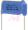 Capacitor, Metallized Polyester;0.1uF;Radial;125VAC;+/-20%;1.080In.L;0.440In.T; - 70186538 - Allied Electronics, Inc.