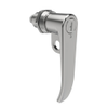 Quarter-Turn Cam Latch, Key Locking , L-Handle, Pad Locking, Sealed, Zinc Alloy, Chrome Plated, Bright - E5-7-722-UU1-10 - Southco