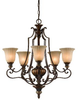 Mid. Chandeliers-Glass Up - 43475 - Light Center (The)