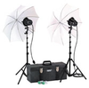 K42-U KIT: 2-LIGHT 1200-WATT TOOLBOX KIT WITH UMBRELLAS - 401494A - Smith-Victor Corporation