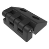 Butt Hinge, 30 mm size, with Mounting Counter bore Holes and Threaded Mount, Polyamide, Black -- EH-DHIF-2630-HI - Image