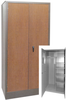 JS803W Jess Steel Wardrobe w/ Wood Laminate - JS803W - Jess Crate Furniture