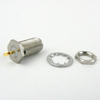 SMA Female (Jack) Bulkhead Connector Solder Cup Terminal, Solder, Passivated Stainless Steel Body, Length 0.45 In - SC7105 - Fairview Microwave Inc.