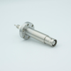 SHV-20 Coaxial Feedthrough, 1 Pin, Grounded Shield, Exposed Insulator, 1.33″ Conflat Flange, Without Air-side Connector - A0704-2-CF - MPF Products, INC.