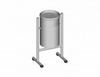 Vasura Litter Bins, Steel, Without Lid, With Ashtray - 5299217 - Erlau