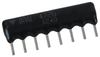 Resistor, Bussed Resistor Network 7, 4.7Kohm, 2%, Sip; Resistance Vishay - 04F2741 - Newark, An Avnet Company