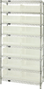 Storage Shelving with Bins - WR8-250CL - Simplastics