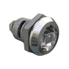 Quarter-Turn Cam Latch, 7 mm Square Recess, Spring-return Actuator, Sealed, Zinc Alloy, Chrome Plated, Bright - E5-6-042-TR0 - Southco