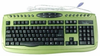 Apevia Multimedia Keyboard & Optical Mouse Combo - Green - 19109 - Xoxide