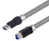 Usb Cable, 3.0 A-B Plug, 0.3M, Metallic; Connector A L-Com - 46AC8502 - Newark, An Avnet Company