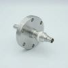 BNC Coaxial Feedthrough, 1 Pin, Floating Shield, Double-Ended, 2.75″ Conflat Flange, Without Air-side Connector -- A0475-3-CF - Image