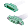17+17 Pos. Male-Female DIL 26 AWG Cable Assembly, 200mm, Screw-Lok - G125-MC13405M3-0200F2 - Harwin Plc