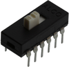 Slide Switch, 4Pdt, 0.3A, 115Vac, Th; Contact Configuration Alcoswitch Te Connectivity - 51M2476 - Newark, An Avnet Company
