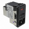 AC Power Entry Modules 6A DUAL FUSE SNAP IN MOUNT -- 793-PS0S0DH6A - Image